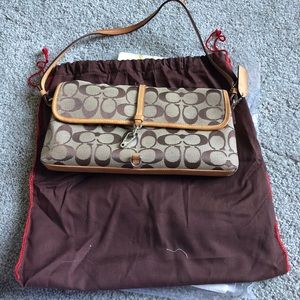 Small Authentic Coach Bag - Signature Canvas